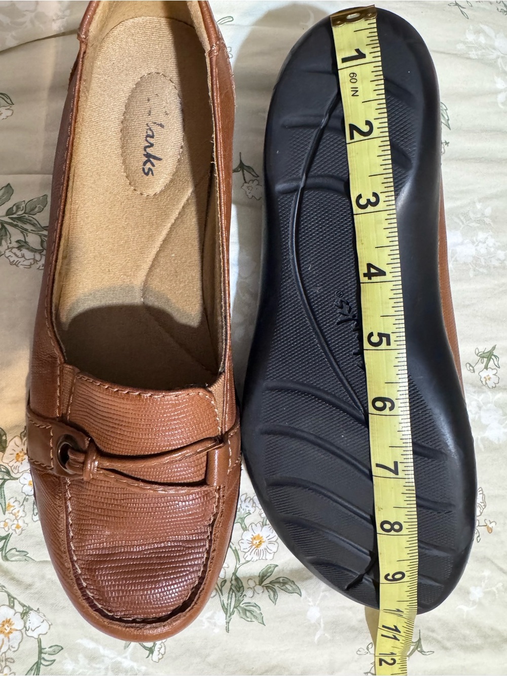 Clarks Brown Leather Penny Loafers - Picture 5 of 5